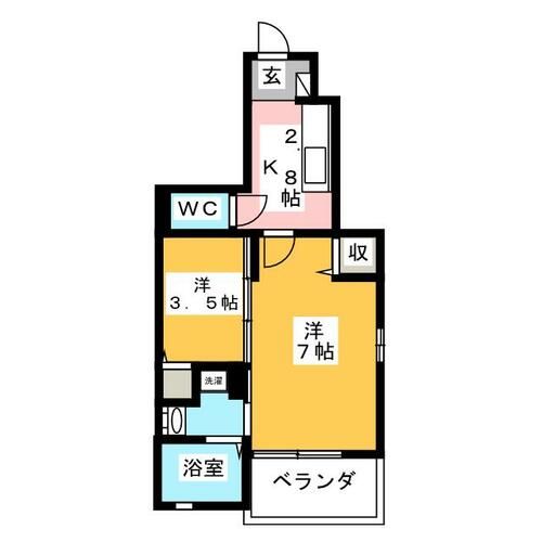 メゾン アンソレイエの間取り