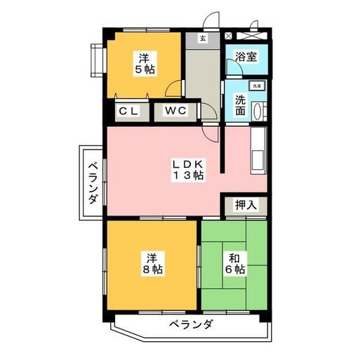 ファミール一社の間取り
