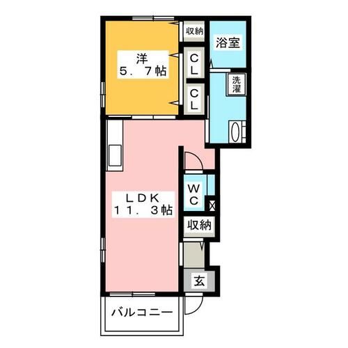 レリーナ Aの間取り