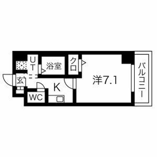 グリシーヌ名駅の間取り