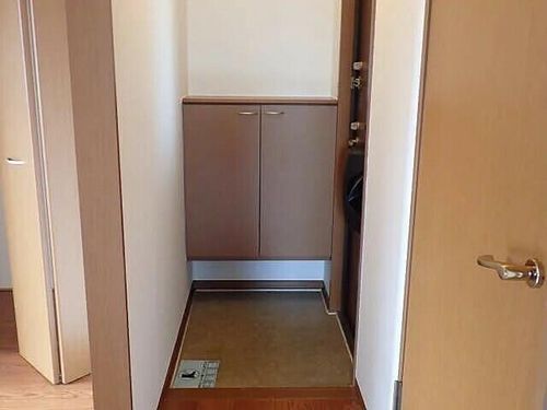 ウィル柏森201の玄関