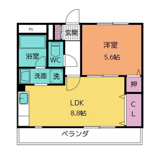 ウェルネス Sの間取り