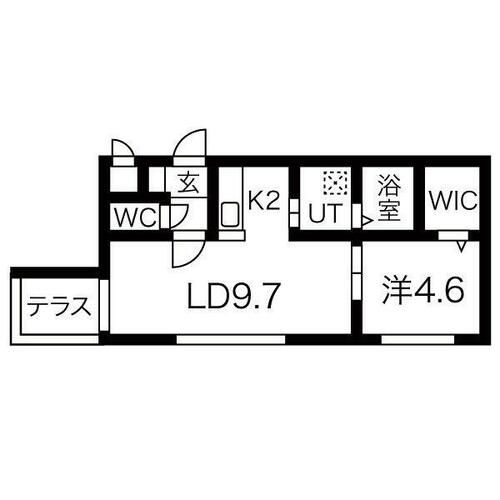 北海道札幌市中央区南四条東4丁目(マンション)の賃貸物件の間取り