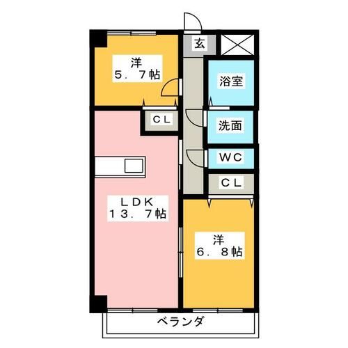 エスポワール大田の間取り