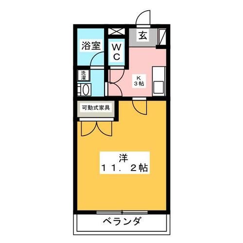 Lucent Hills 豊 A棟の間取り