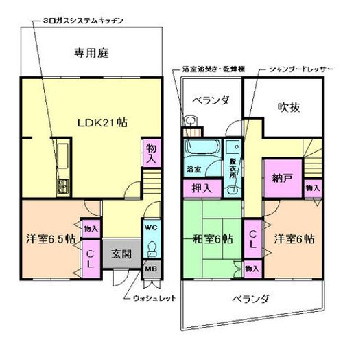 大阪府豊中市本町4丁目(マンション)の賃貸物件の間取り