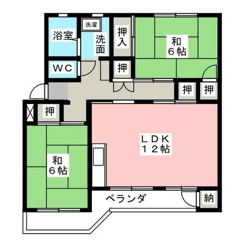 セントラルマンションの間取り