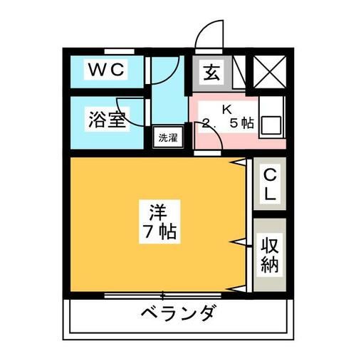 グリーンコート花中の間取り