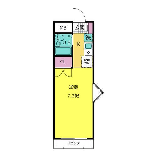 サンハイツ御幸の間取り