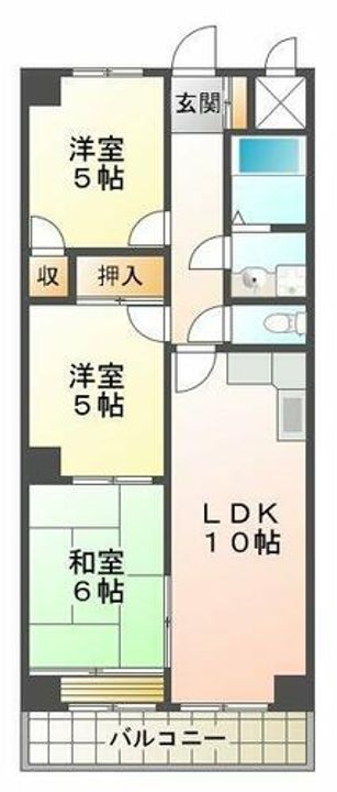 レジデンス清水が丘の間取り