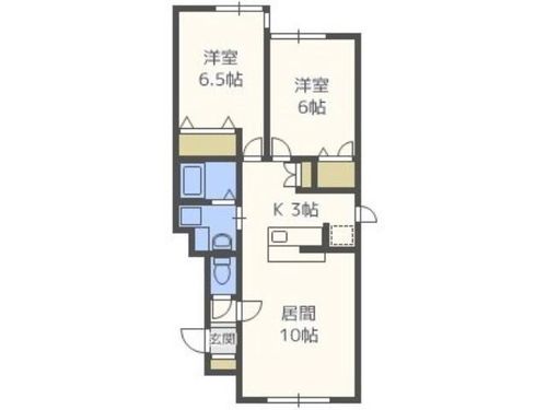 ルミエール椿202の間取り