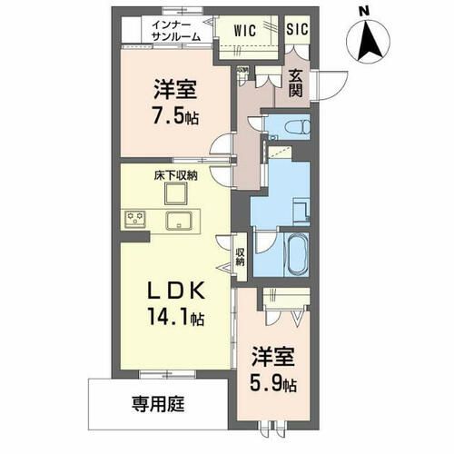 新築 ユーフォリアの間取り