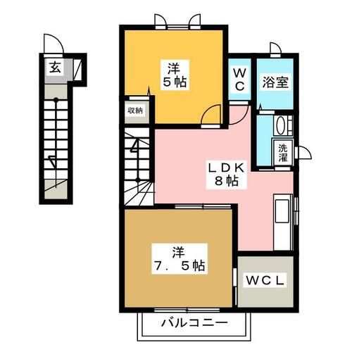 サクラヴィアーレ大浜 D棟の間取り