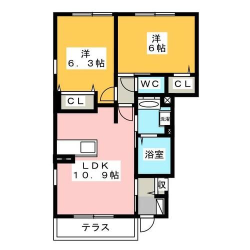 フォレスト九西の間取り
