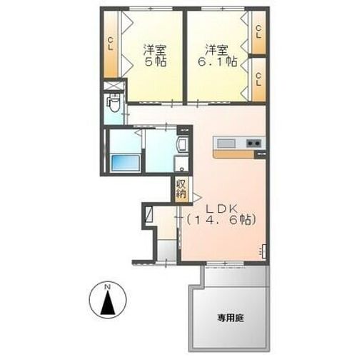ヴィンテージマルコウC棟の間取り