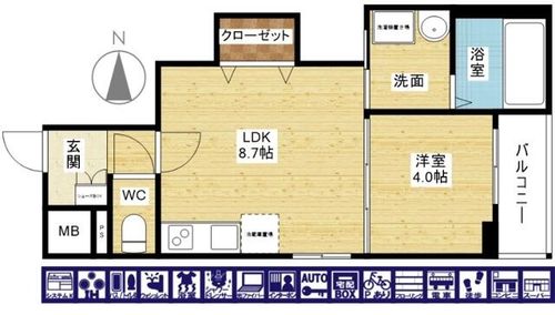 ハーミッツ・セル下新庄の間取り