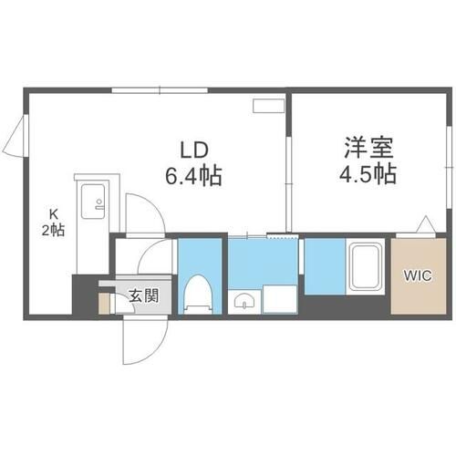 北海道札幌市中央区南十三条西7丁目(マンション)の賃貸物件の間取り