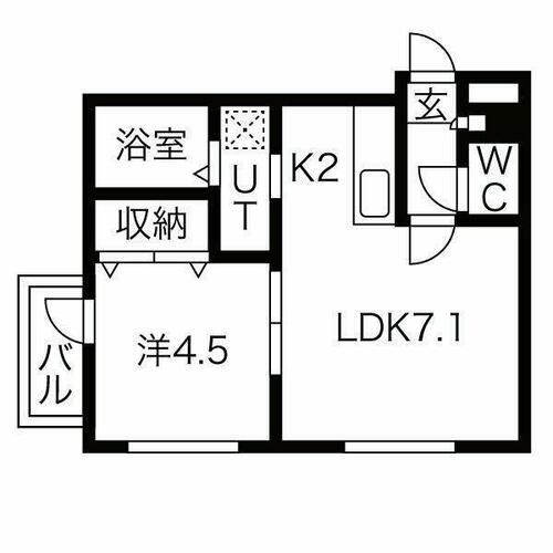 La・Bella(ラベーラ月寒)の間取り
