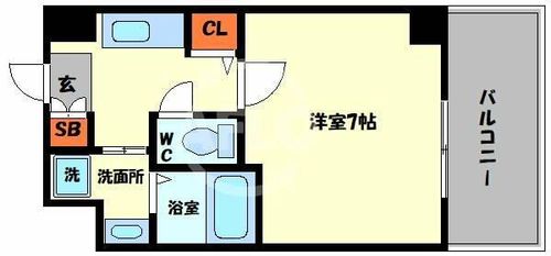 エクシード弁天Ⅲの間取り