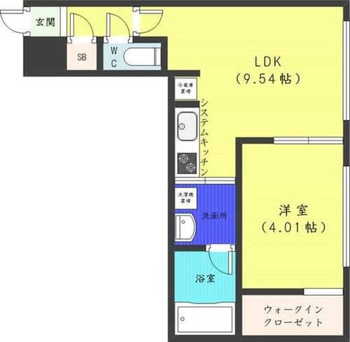 北海道札幌市中央区南八条西5丁目(マンション)の賃貸物件の間取り