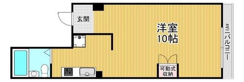 大阪府大阪市城東区成育2丁目(マンション)の賃貸物件の間取り