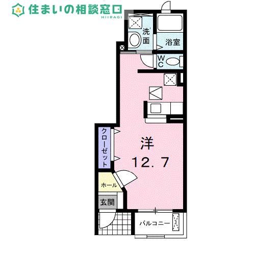 愛知県高浜市新田町3丁目(アパート)の賃貸物件の間取り