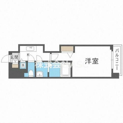 プレサンス谷町キャトル1304の間取り