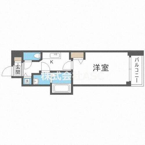 プレサンス谷町キャトル702の間取り