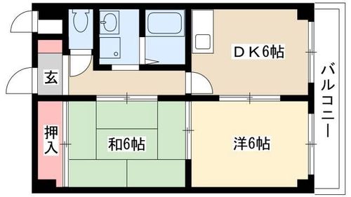 サンモールタナカ606の間取り