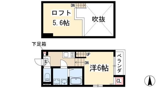 ハーモニーテラス松月町の間取り