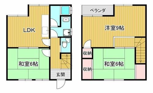 兵庫県神戸市北区東大池2丁目(一戸建)の賃貸物件の間取り