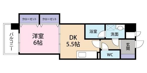 サンメゾン清水の間取り