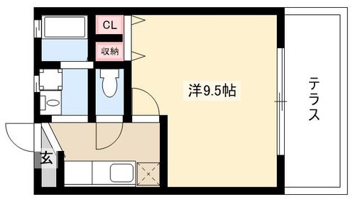 フォーブル平和が丘202の間取り
