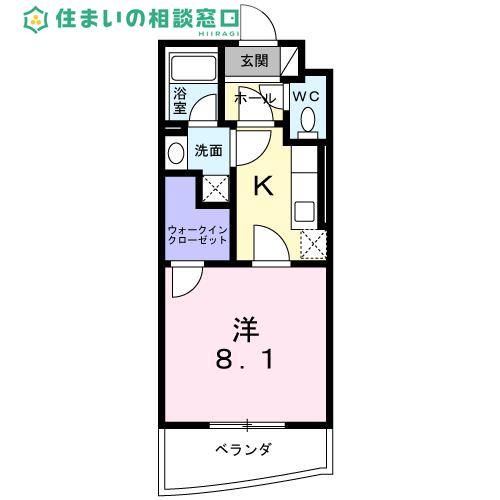 愛知県高浜市神明町2丁目(マンション)の賃貸物件の間取り