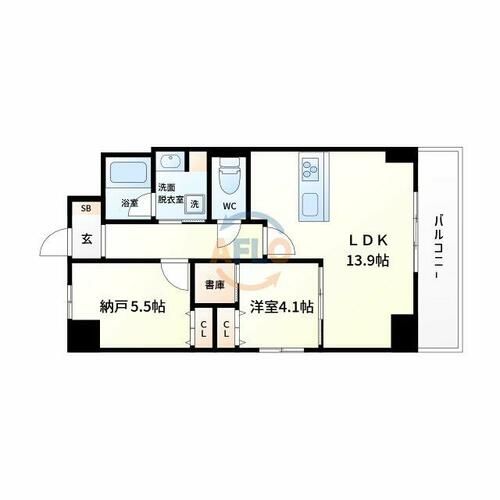 ベルンガーデン勝山北の間取り