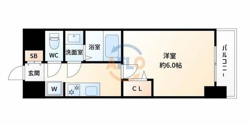 スプランディッド新大阪WESTの間取り