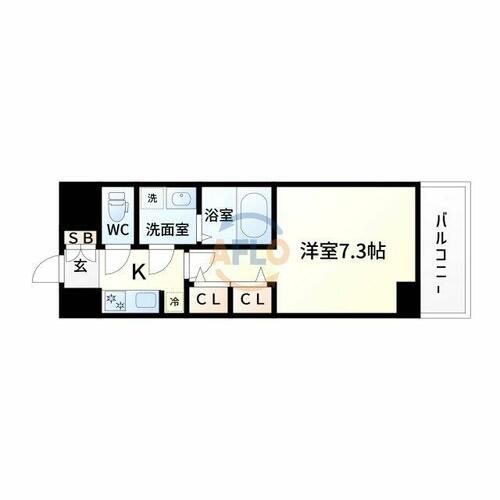 S-RESIDENCE三国WESTの間取り
