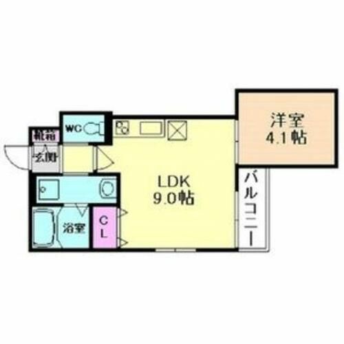 大阪府東大阪市森河内西1丁目(アパート)の賃貸物件の間取り