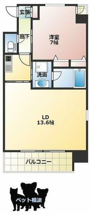 S-RESIDENCE淀屋橋の間取り