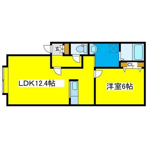 ラコート清田102の間取り