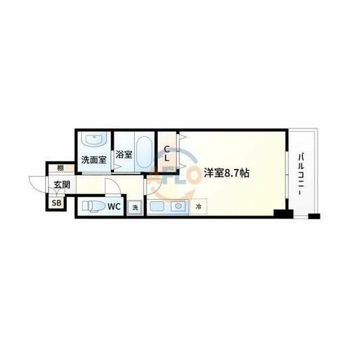 ウィスタリア新北野の間取り