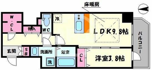 プレサンス松屋町グレースの間取り