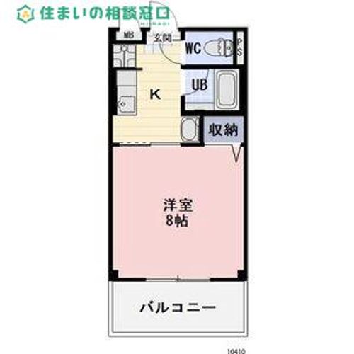 愛知県額田郡幸田町大字菱池字下田(アパート)の賃貸物件の間取り
