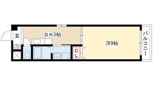 ベルネージュ401の間取り