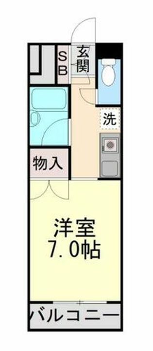 メゾンシャテーニュ406の間取り