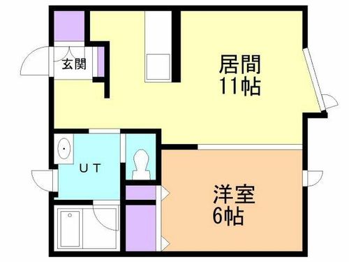 オンリーワンⅡ1-Cの間取り