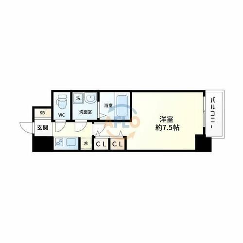 S-RESIDENCE新大阪WESTの間取り
