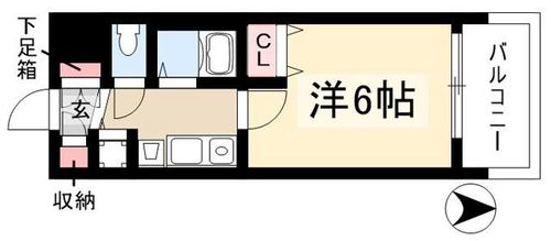 プレサンス名古屋駅前の間取り