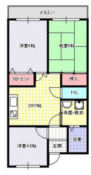 グランドヴィラ香里601の間取り
