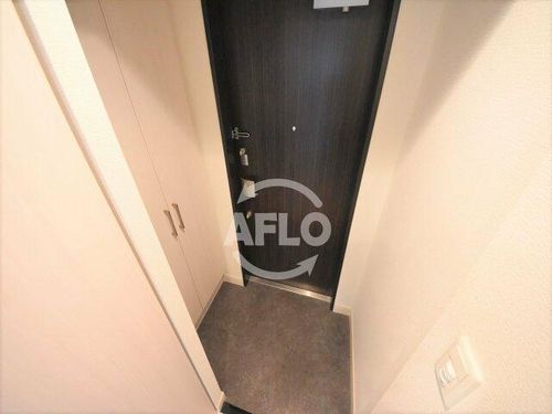 プレサンスタワー北浜の玄関